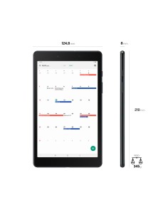 Samsung Galaxy Tab A , Black, 8, Wi-Fi 4 (802.11n), 32GB 2