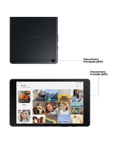 Samsung Galaxy Tab A , Black, 8, Wi-Fi 4 (802.11n), 32GB