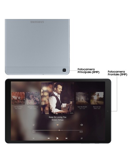 Samsung Galaxy Tab A (2019) Silver, 10.1, Wi-Fi 5 (802.11ac), 32GB