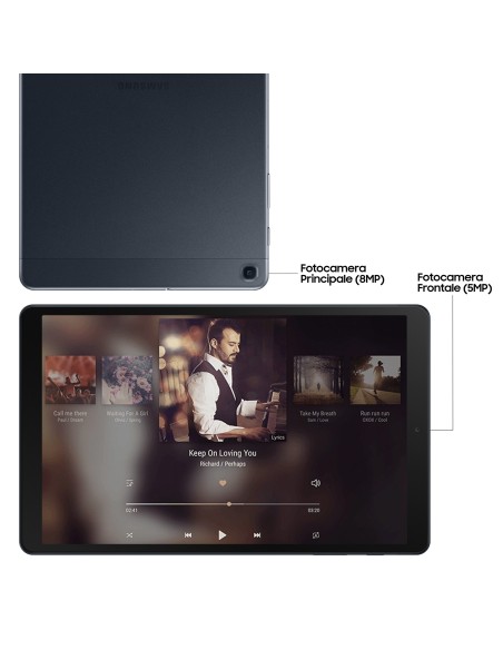 Samsung Galaxy Tab A (2019) Black, 10.1, Wi-Fi 5 (802.11ac) LTE, 32GB