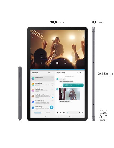 Samsung Galaxy Tab S6 , Grey, 10.5", Wi-Fi LTE, 128GB