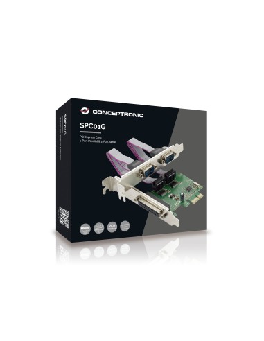Conceptronic SPC01G scheda di interfaccia e adattatore Interno Parallelo, RS-232