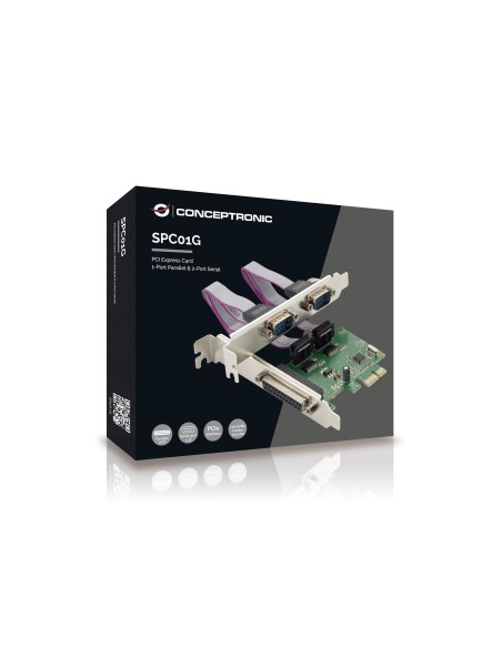 Conceptronic SPC01G scheda di interfaccia e adattatore Interno Parallelo, RS-232