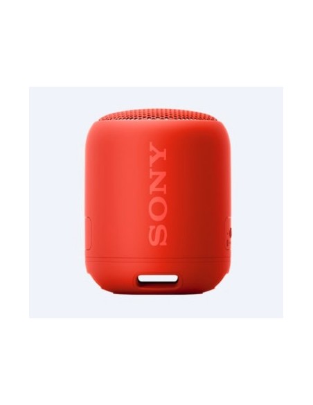 Sony SRS-XB12, speaker compatto, portatile, resistente all'acqua con EXTRA BASS, rosso
