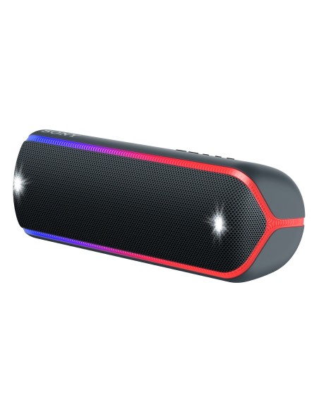 Sony SRS-XB32, speaker compatto, portatile, resistente all'acqua con EXTRA BASS e luci, nero