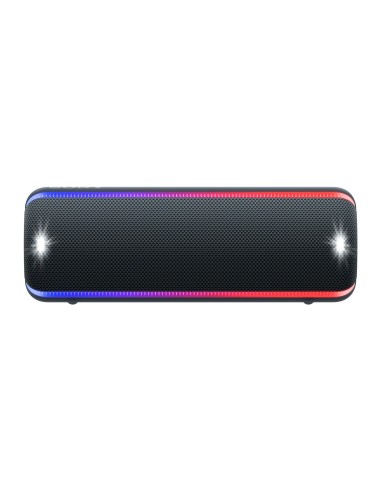 Sony SRS-XB32, speaker compatto, portatile, resistente all'acqua con EXTRA BASS e luci, nero