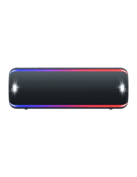 Sony SRS-XB32, speaker compatto, portatile, resistente all'acqua con EXTRA BASS e luci, nero