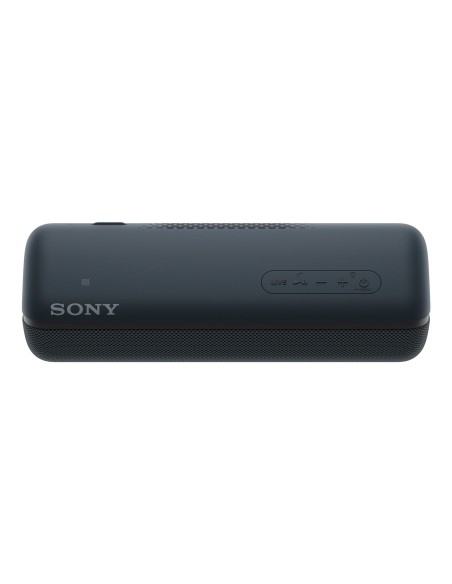 Sony SRS-XB32, speaker compatto, portatile, resistente all'acqua con EXTRA BASS e luci, nero