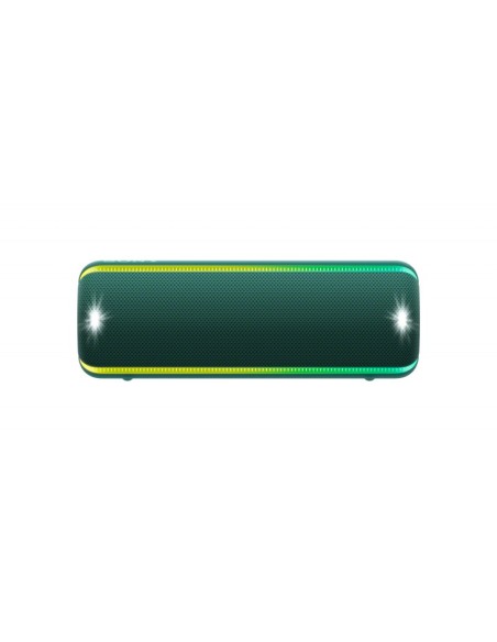 Sony SRS-XB32, speaker compatto, portatile, resistente all'acqua con EXTRA BASS e luci, verde