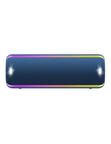 Sony SRS-XB32, speaker compatto, portatile, resistente all'acqua con EXTRA BASS e luci, blu