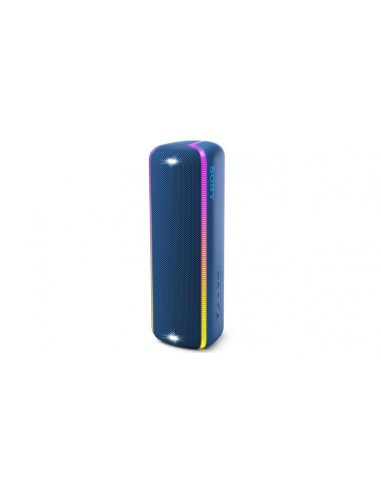 Sony SRS-XB32, speaker compatto, portatile, resistente all'acqua con EXTRA BASS e luci, blu