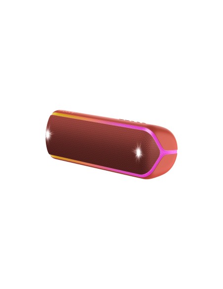 Sony SRS-XB32, speaker compatto, portatile, resistente all'acqua con EXTRA BASS e luci, rosso