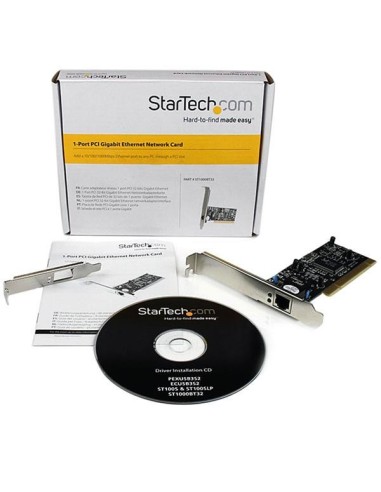 StarTech.com Scheda di Rete Ethernet PCI ad 1 porta - Adattatore PCIe NIC Gigabit Ethernet 10 100 1000 a 32Bit
