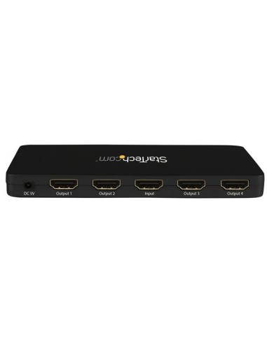StarTech.com Sdoppiatore Splitter HDMI 4k 30hz 1x4 porte con custodia in alluminio