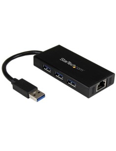 StarTech.com Hub Portatile USB 3.0 con Adattatore NIC Ethernet Gigabit Gbe in alluminio con cavo - UASP