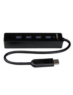 StarTech.com Hub portatile USB 3.0 SuperSpeed a 4 porte - Perno e concentratore per notebook o Ultrabook USB 3.0 con cavo