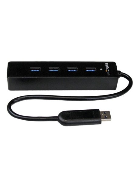 StarTech.com Hub portatile USB 3.0 SuperSpeed a 4 porte - Perno e concentratore per notebook o Ultrabook USB 3.0 con cavo