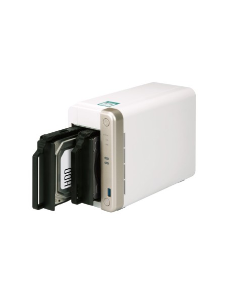 QNAP TS-251B NAS Tower Collegamento ethernet LAN Bianco J3355