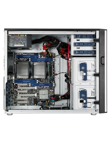 ASUS TS500-E8-PS4 Intel® C612 LGA 2011-v3 Armadio (5U) Nero, Argento