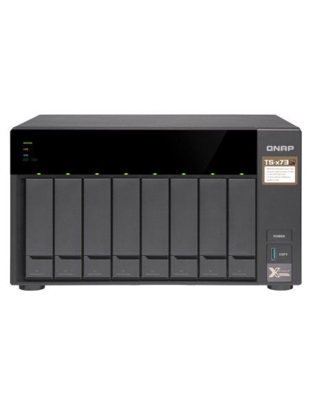 QNAP TS-873 NAS Tower Collegamento ethernet LAN Nero RX-421ND