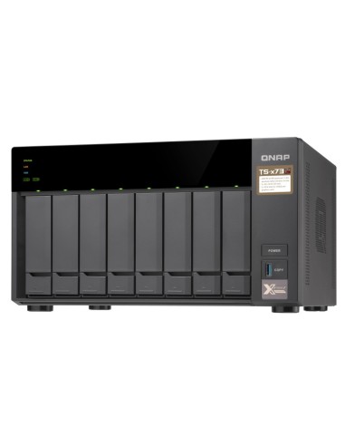 QNAP TS-873 NAS Tower Collegamento ethernet LAN Nero RX-421ND