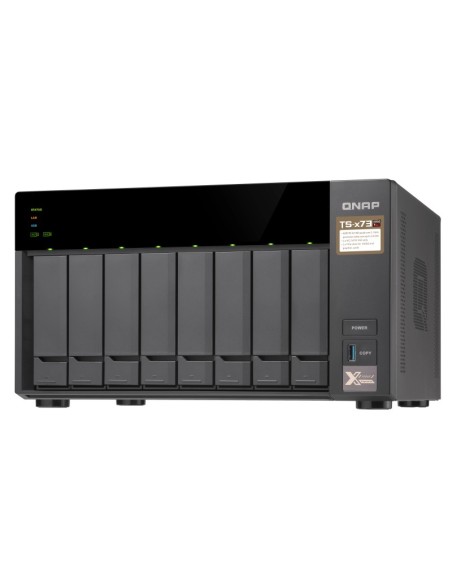 QNAP TS-873 NAS Tower Collegamento ethernet LAN Nero RX-421ND