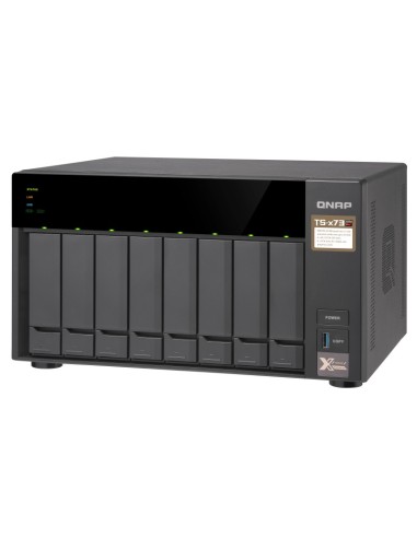 QNAP TS-873 NAS Tower Collegamento ethernet LAN Nero RX-421ND