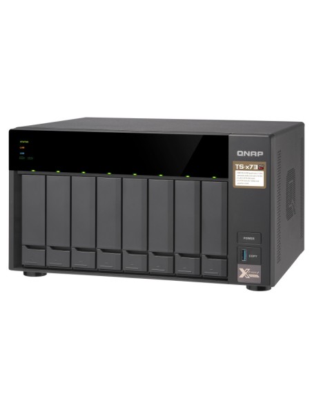 QNAP TS-873 NAS Tower Collegamento ethernet LAN Nero RX-421ND