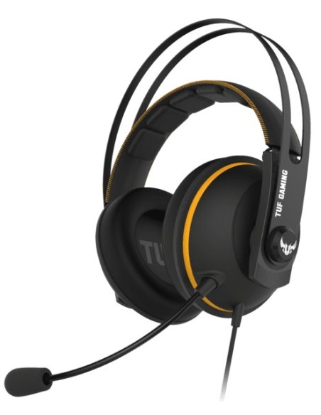 ASUS TUF Gaming H7 Auricolare Cablato A Padiglione Giocare Nero, Giallo