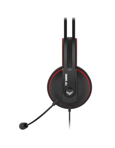 ASUS TUF Gaming H7 Auricolare Cablato A Padiglione Giocare Nero, Rosso
