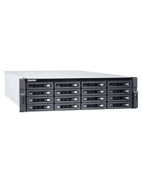 QNAP TVS-1672XU-RP NAS Armadio (3U) Collegamento ethernet LAN Nero i3-8100