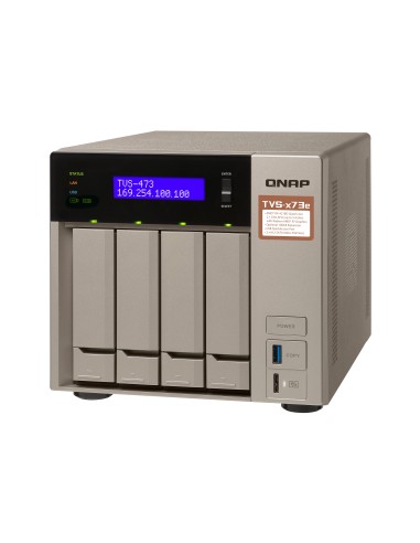QNAP TVS-473E NAS Tower Collegamento ethernet LAN Grigio RX-421BD