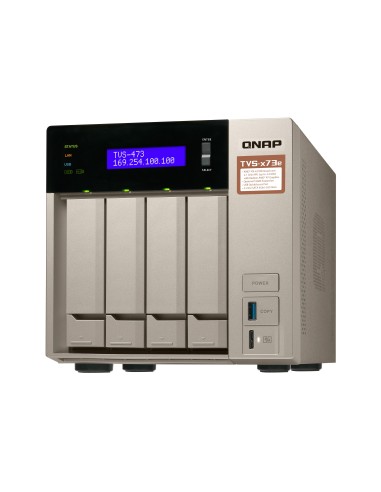 QNAP TVS-473E NAS Tower Collegamento ethernet LAN Grigio RX-421BD