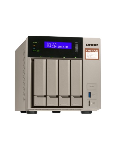 QNAP TVS-473E NAS Tower Collegamento ethernet LAN Grigio RX-421BD