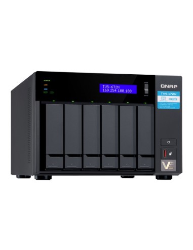 QNAP TVS-672N NAS Tower Collegamento ethernet LAN Nero i3-8100T