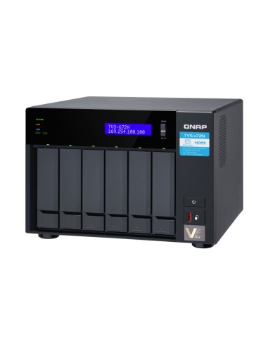 QNAP TVS-672N NAS Tower Collegamento ethernet LAN Nero i3-8100T