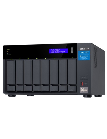 QNAP TVS-872XT NAS Tower Collegamento ethernet LAN Nero i5-8400T