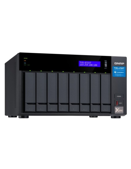QNAP TVS-872XT NAS Tower Collegamento ethernet LAN Nero i5-8400T