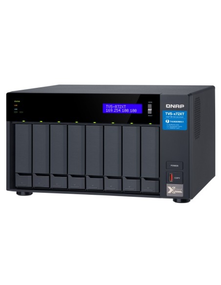 QNAP TVS-872XT NAS Tower Collegamento ethernet LAN Nero i5-8400T