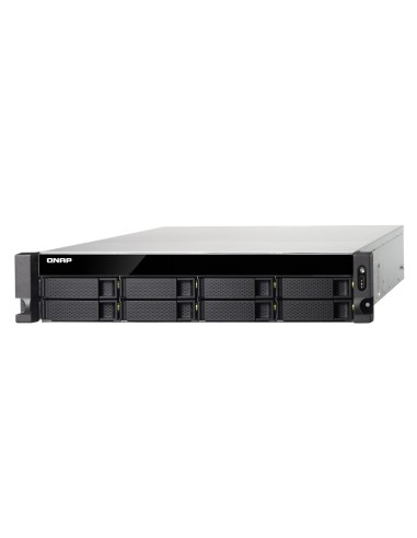 QNAP TVS-872XU-RP NAS Armadio (2U) Collegamento ethernet LAN Nero i3-8100