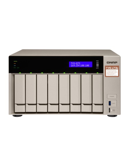 QNAP TVS-873E NAS Tower Collegamento ethernet LAN Grigio RX-421BD
