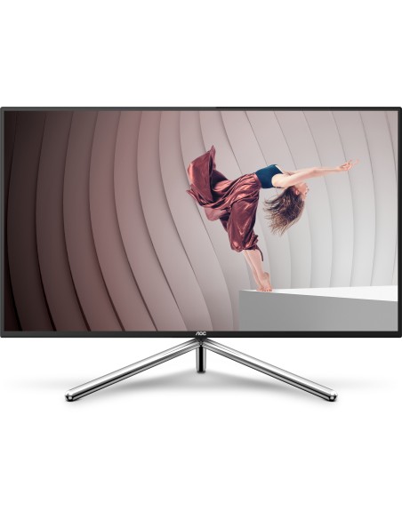 AOC U32U1 Monitor PC 80 cm (31.5") 3840 x 2160 Pixel 4K Ultra HD LED Nero, Argento