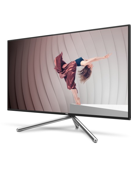 AOC U32U1 Monitor PC 80 cm (31.5") 3840 x 2160 Pixel 4K Ultra HD LED Nero, Argento