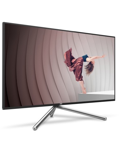 AOC U32U1 Monitor PC 80 cm (31.5") 3840 x 2160 Pixel 4K Ultra HD LED Nero, Argento