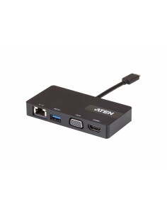 ATEN UH3232 hub di interfaccia USB 3.2 Gen 1 (3.1 Gen 1) Type-C 5000 Mbit s Nero