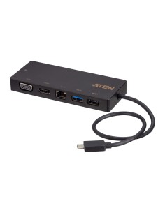 ATEN UH3236 Cablato USB 3.2 Gen 1 (3.1 Gen 1) Type-C Nero