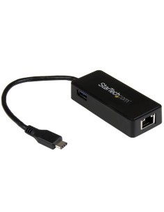 StarTech.com Adattatore di rete USB-C a RJ45 Gigabit Ethernet con porta USB-A supplementare - USB 3.1 Gen 1 - (5 Gb s)