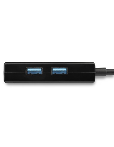 StarTech.com Adattatore USB 3.0 a Ethernet Gigabit con Hub USB a 2 porte incorporato