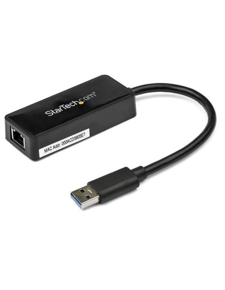 StarTech.com Adattatore USB 3.0 a Ethernet Gigabit NIC con porta USB - Nero