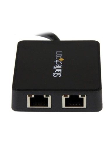 StarTech.com Adattatore USB 3.0 a doppia porta Ethernet Gigabit NIC con porta USB